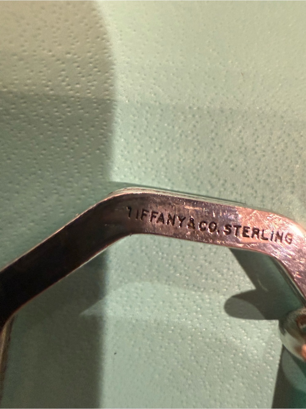 Tiffany & Co. Octagon Key Ring with 1982 and A&S tag - Picture 5 of 10
